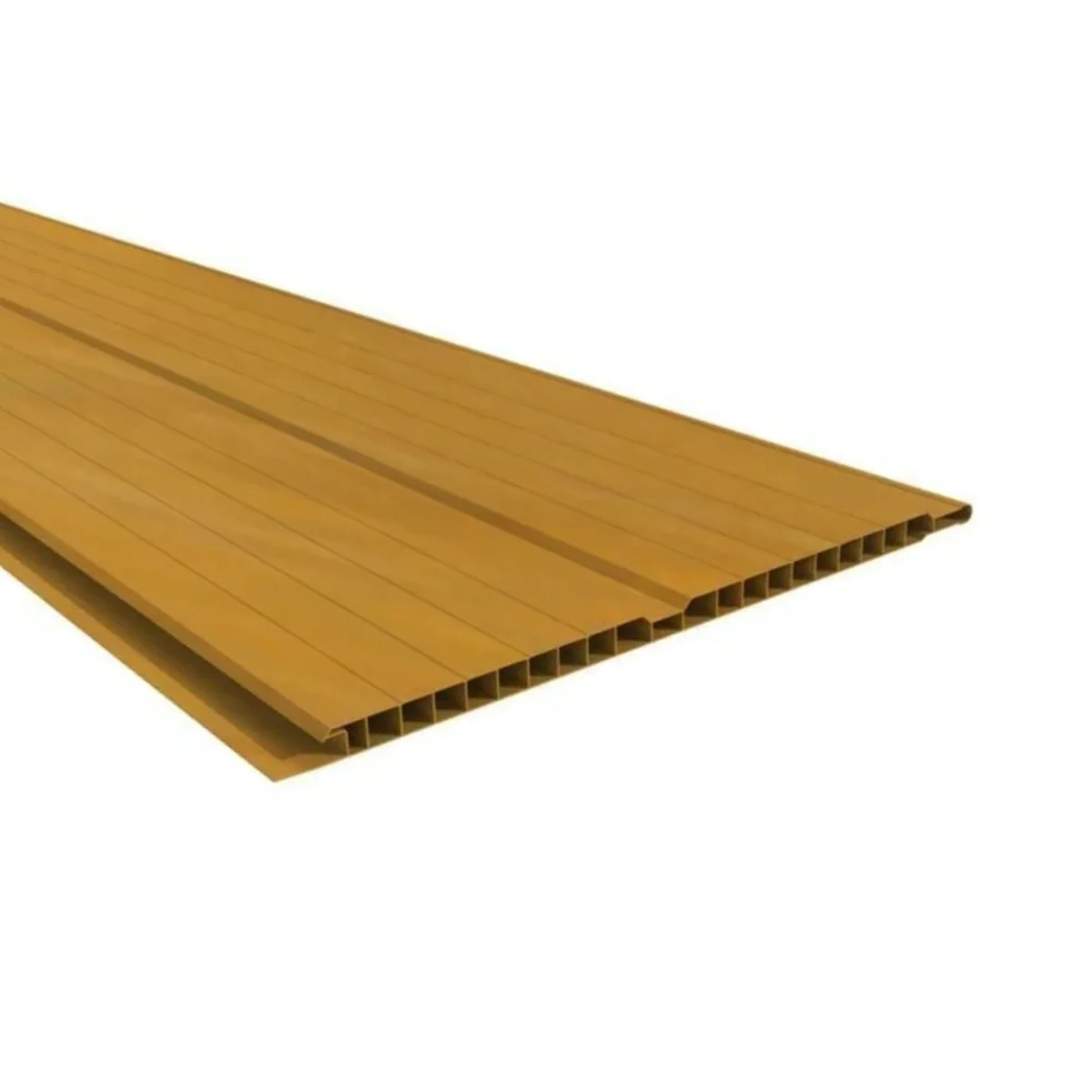 Forro PVC Frisado Cerejeira 7mm 20x400cm Pacote com 12m2 - imagem 1