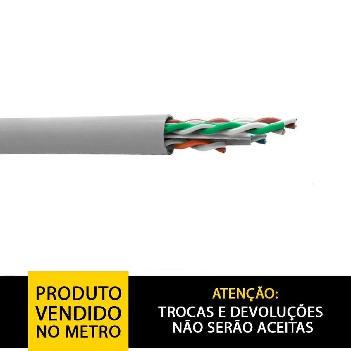 Cabo CAT6 UTP 4 Pares 23AWG Cinza LSZH Green 305m 23400198 Furukawa - imagem 1