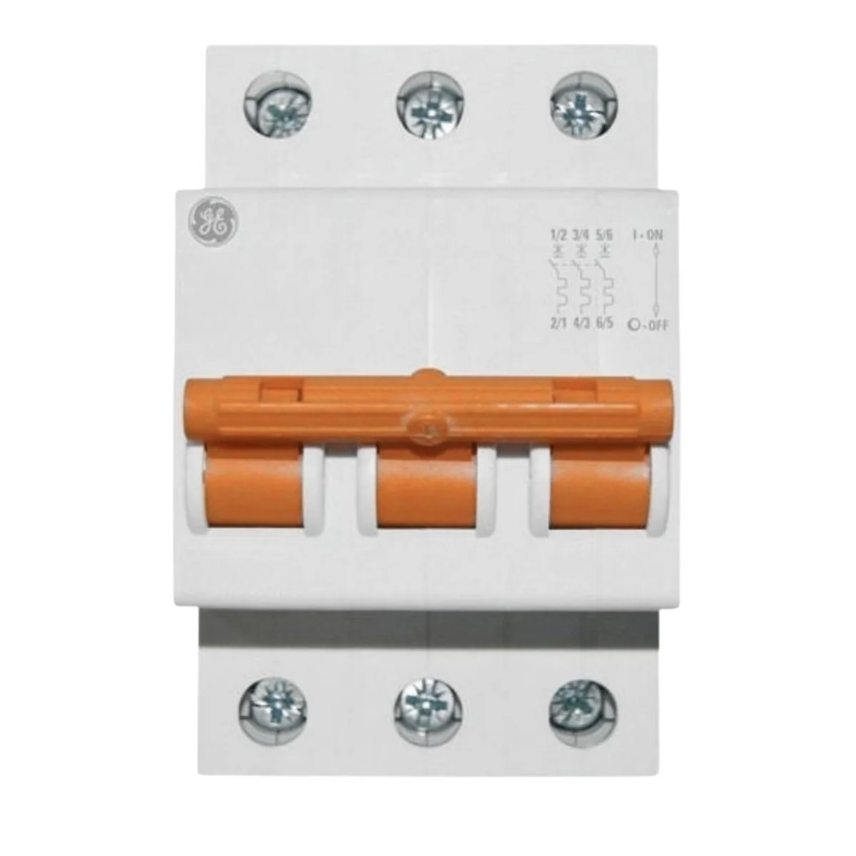 Mini Disjuntor Tripolar 10A Curva C 3KA GE - imagem 1
