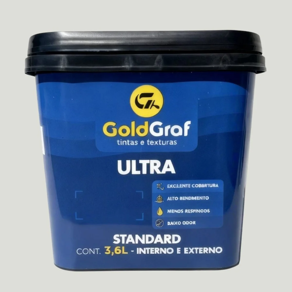 Tinta Standard Acrílica Fosco 3,6L Goldgraf - imagem 1