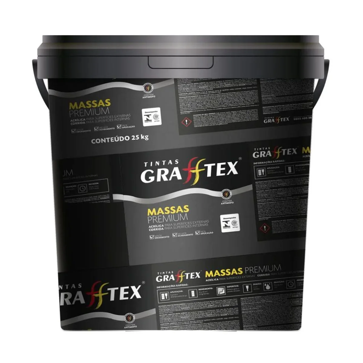Massa Acrílica 1,4Kg Grafftex - imagem 1