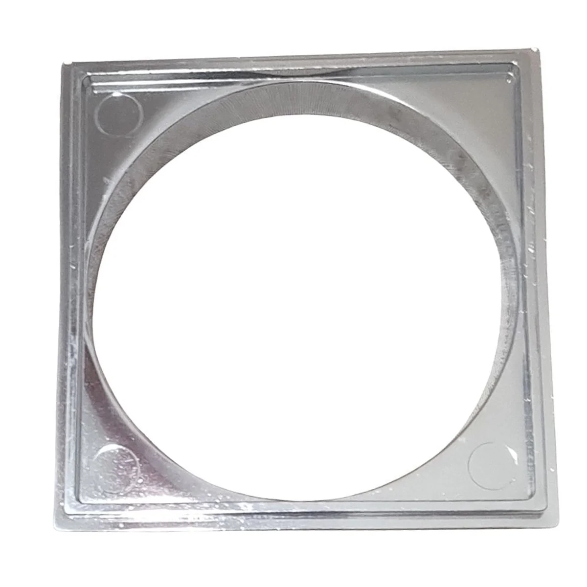 Porta Grelha Quadrada Cromada para Grelha Quadrada PVC 6 peças Grap - imagem 1