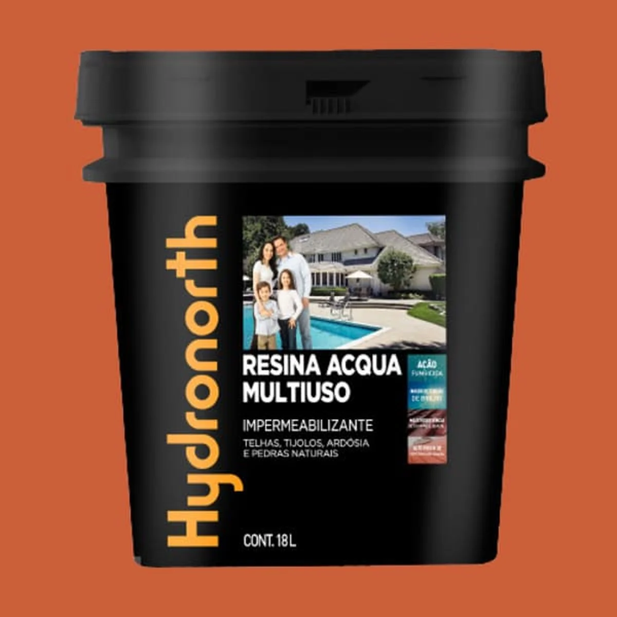 Resina Multiuso Acqua Brilhante Cerâmica Telha 18L Hydronorth - imagem 1