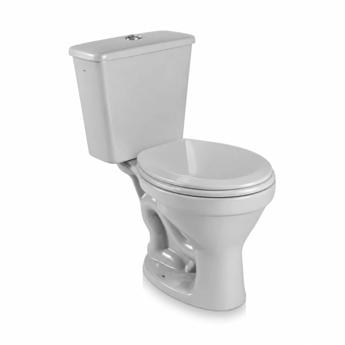 Kit Vaso Sanitário com Caixa Acoplada Sabará 3/6L Cinza Claro Icasa - imagem 1