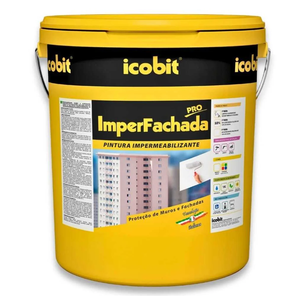 IMPERMEABILIZANTE ACR IMPER FACH BR 20KG PARED EXT E FACHAD - imagem 1