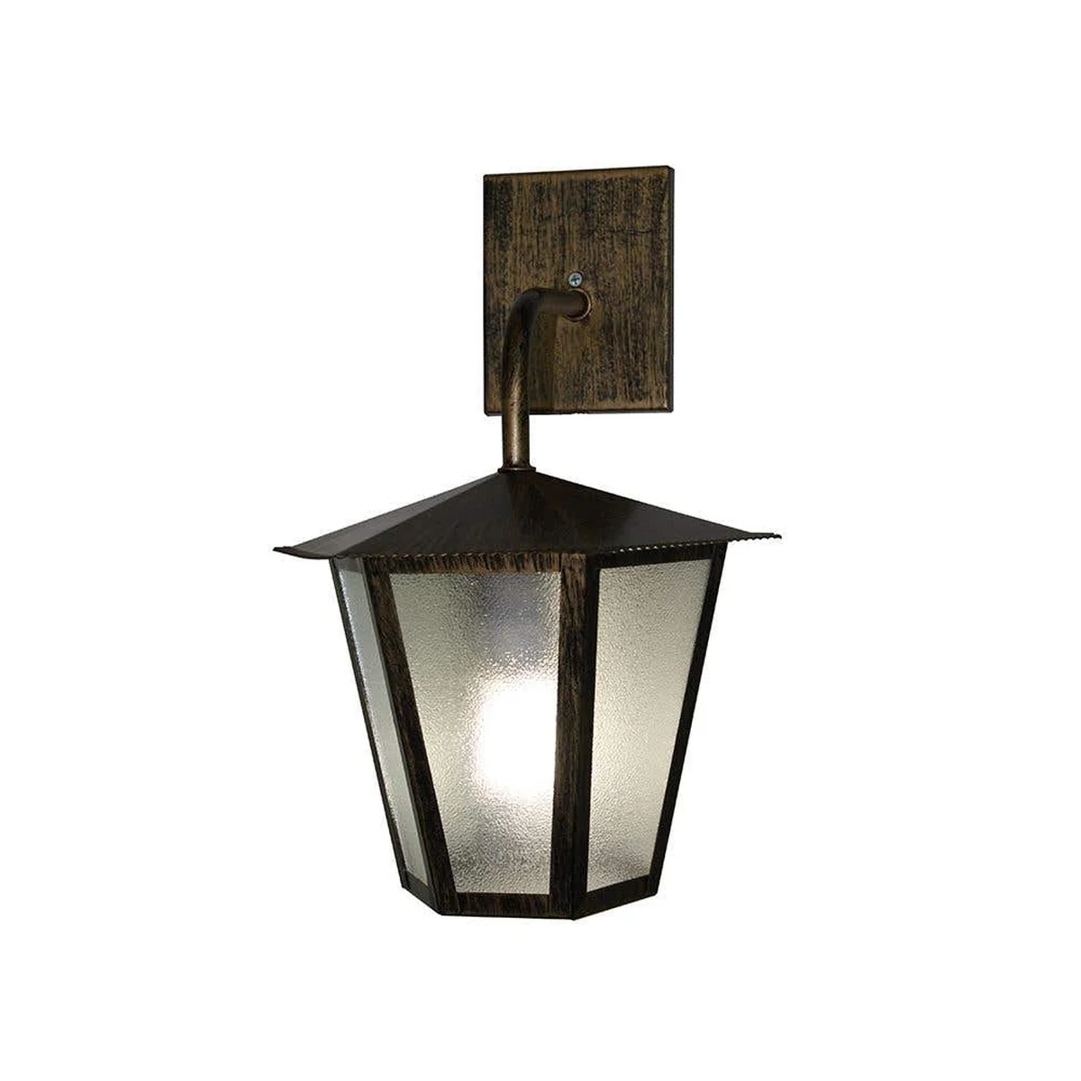 Arandela Colonial Ouro Velho Sextavada Para Lâmpada E27x60W L3B Ideal Iluminação - imagem 1