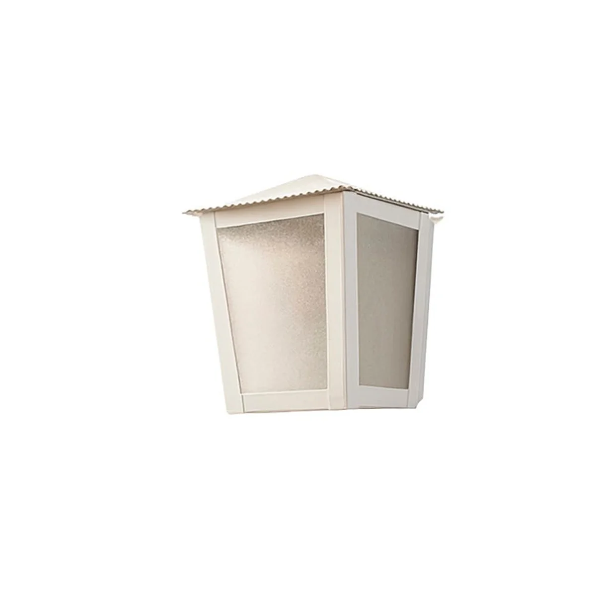 Arandela Colonial Home Branco P/Lâmpada Base E27 4 Fachos Ideal Iluminação - imagem 1