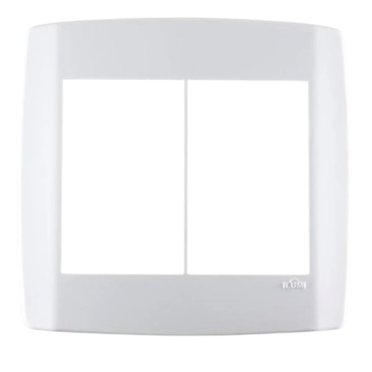 Placa 6 Postos 4x4 com Suporte Branca Slim - imagem 1