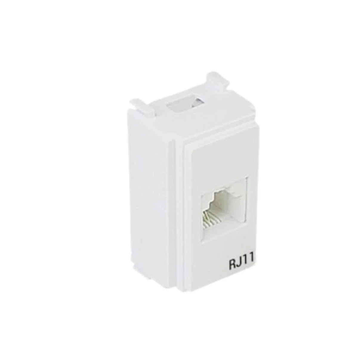 Módulo Tomada para Telefone RJ11 2 Fios Branco i9 - imagem 1