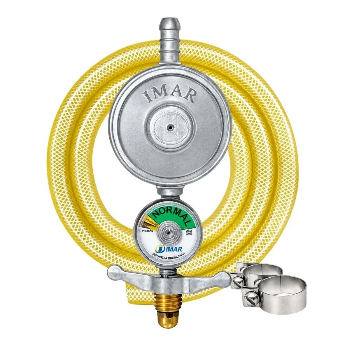 Regulador de Gás 1KG com Mangueira 1,25M e Manômetro 728/06 Imar - imagem 1