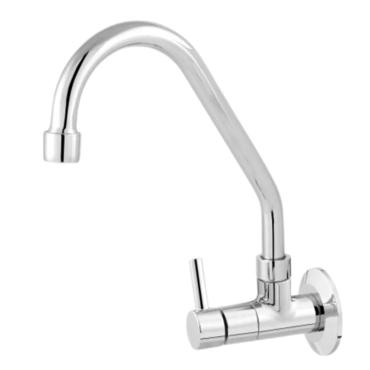 Torneira para Cozinha Parede 1/4V Bica Alta Cromada C60 2260 - imagem 1