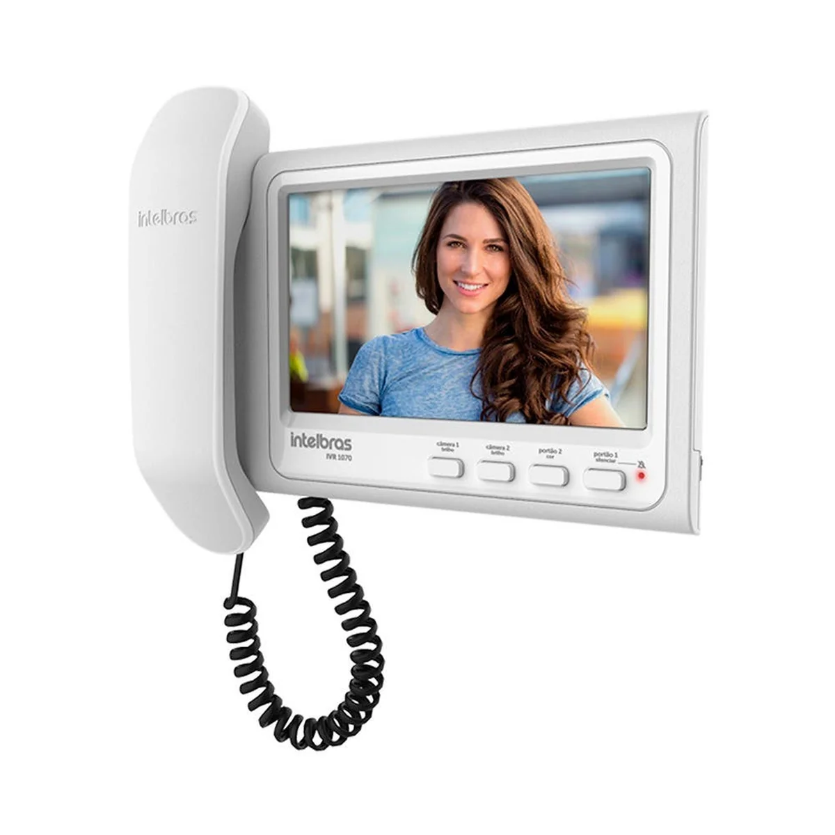 Unidade Vídeo Interna IVR1070HS Branco Intelbras - imagem 1