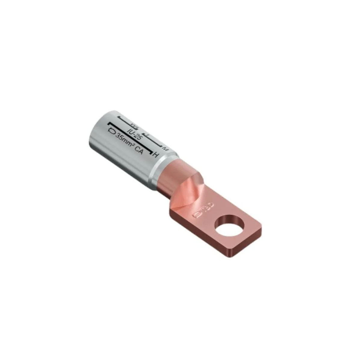 Terminal Compressão Bimetálico 70mm² Para Disjuntores TBD70-8 - imagem 1