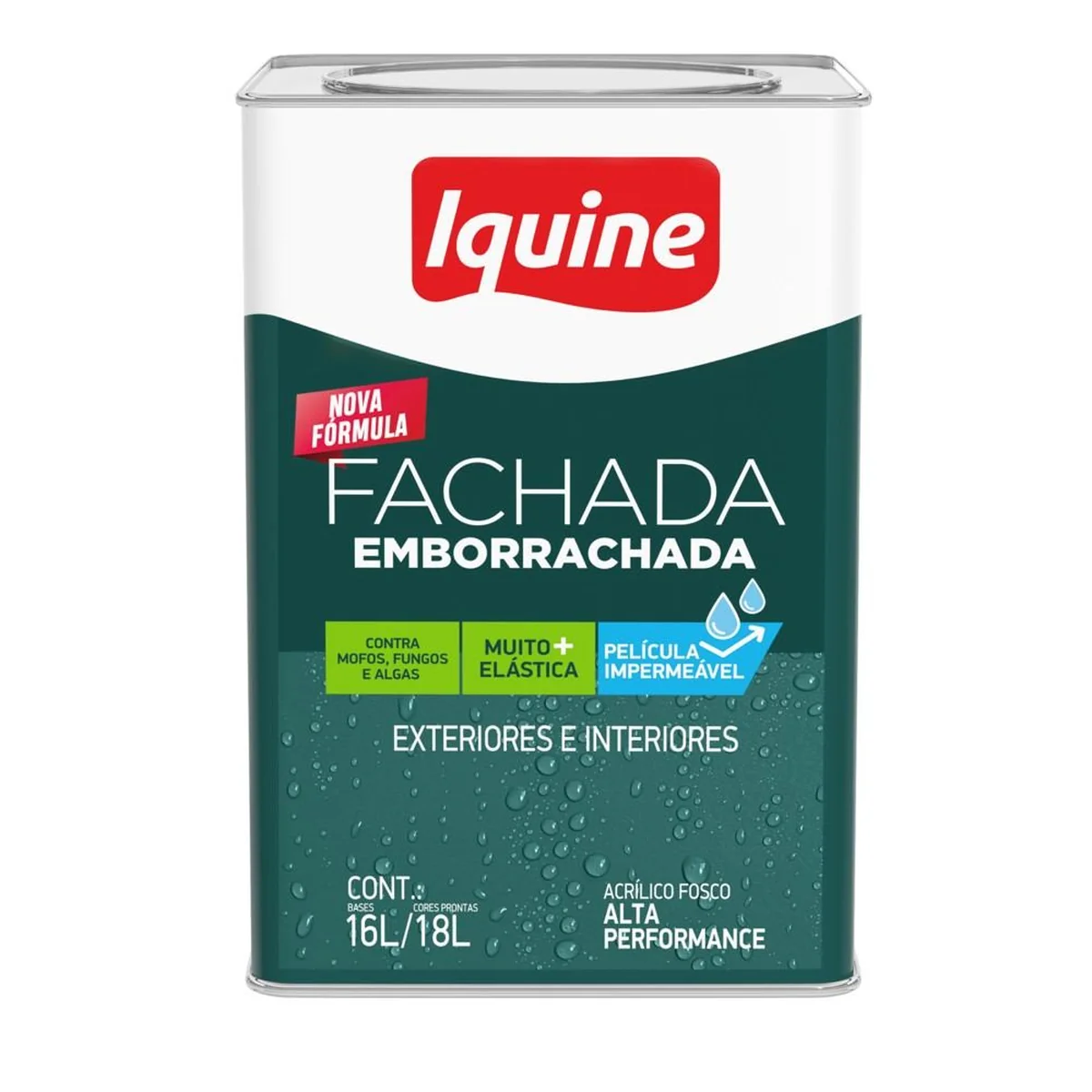 Tinta Acrílica Fosco Emborrachada 18L Iquine - imagem 1