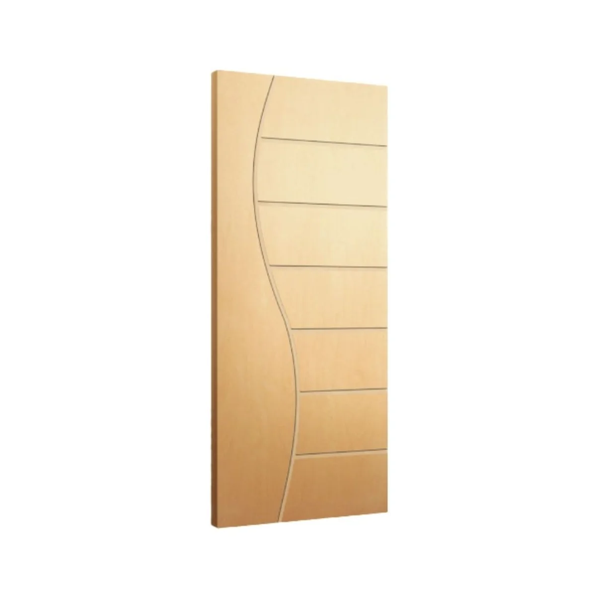Folha de Porta Frisada Sarrafeada HDF Pinus Angelim FR10 JB Paes - imagem 1