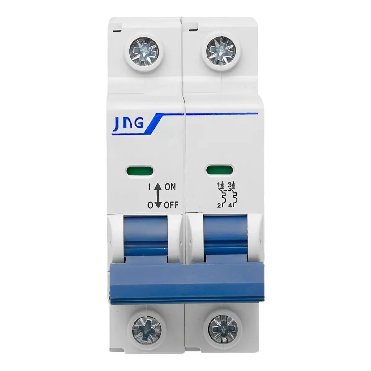 Mini Disjuntor Bipolar 16A Curva C 3KA JNG - imagem 1