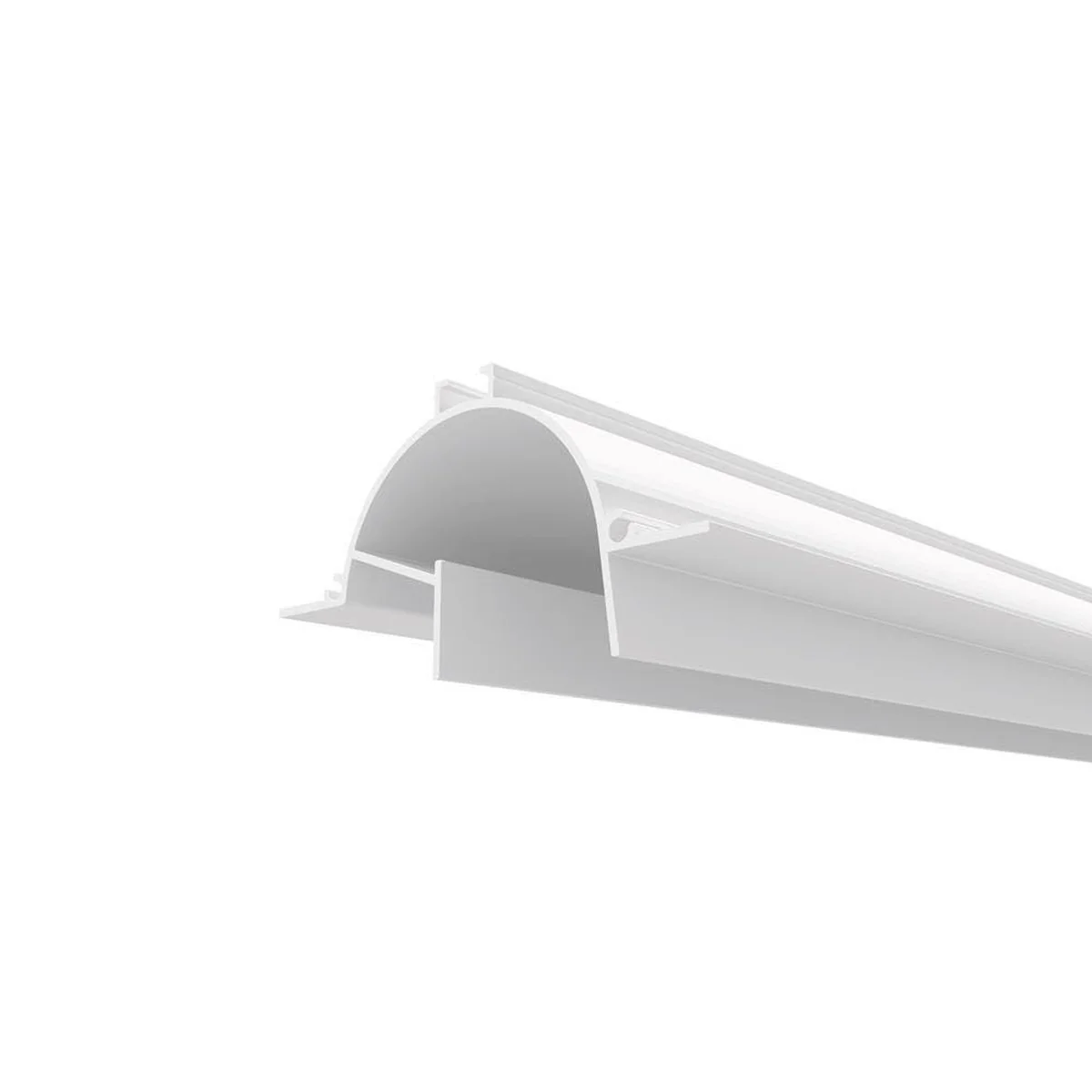Perfil Embutir Branco Para Fita LED 3m Frizo Simples KLPF171 Kandel - imagem 1