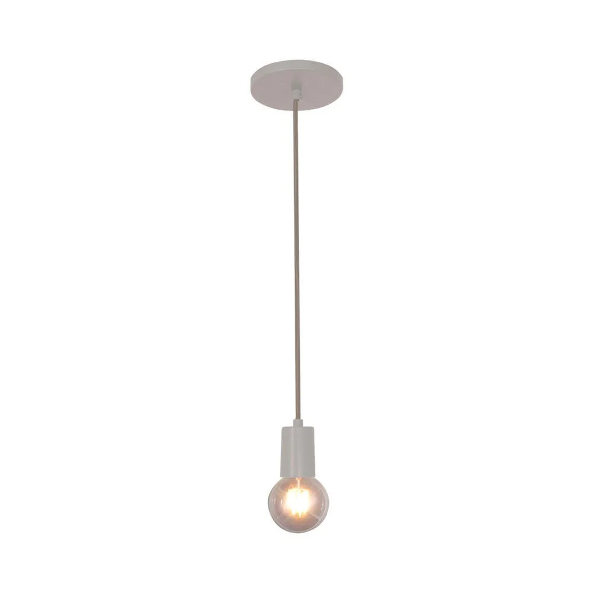 Pendente Uni Palha Fosco Base E27 6cm KLPE020 Kandel - imagem 1