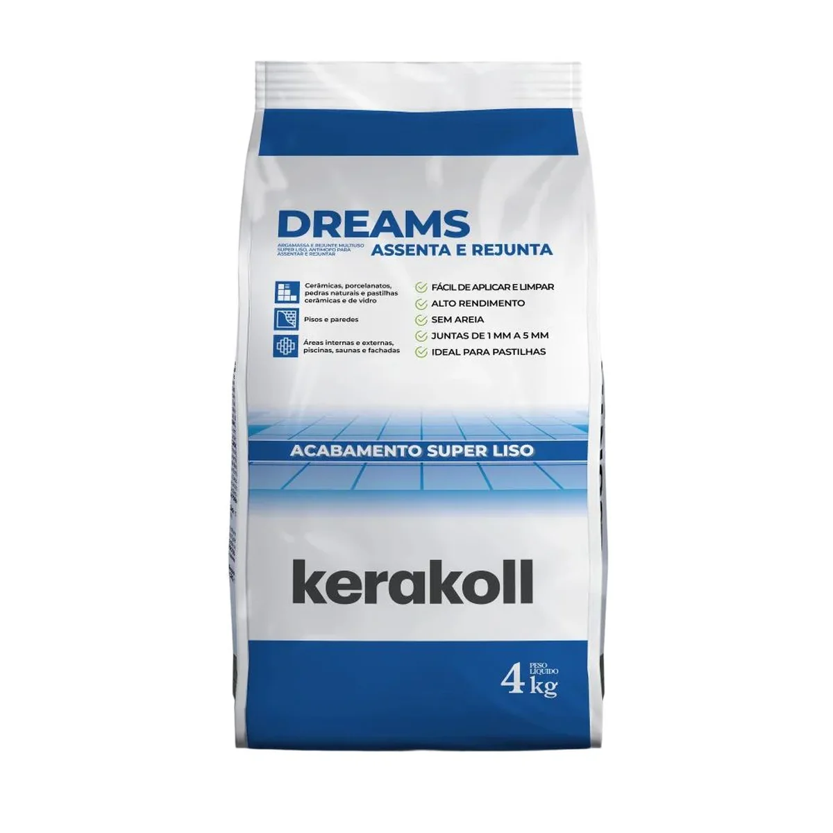 Rejunte Resinado Dreams Assenta e Rejunta 4kg Kerakoll - imagem 1