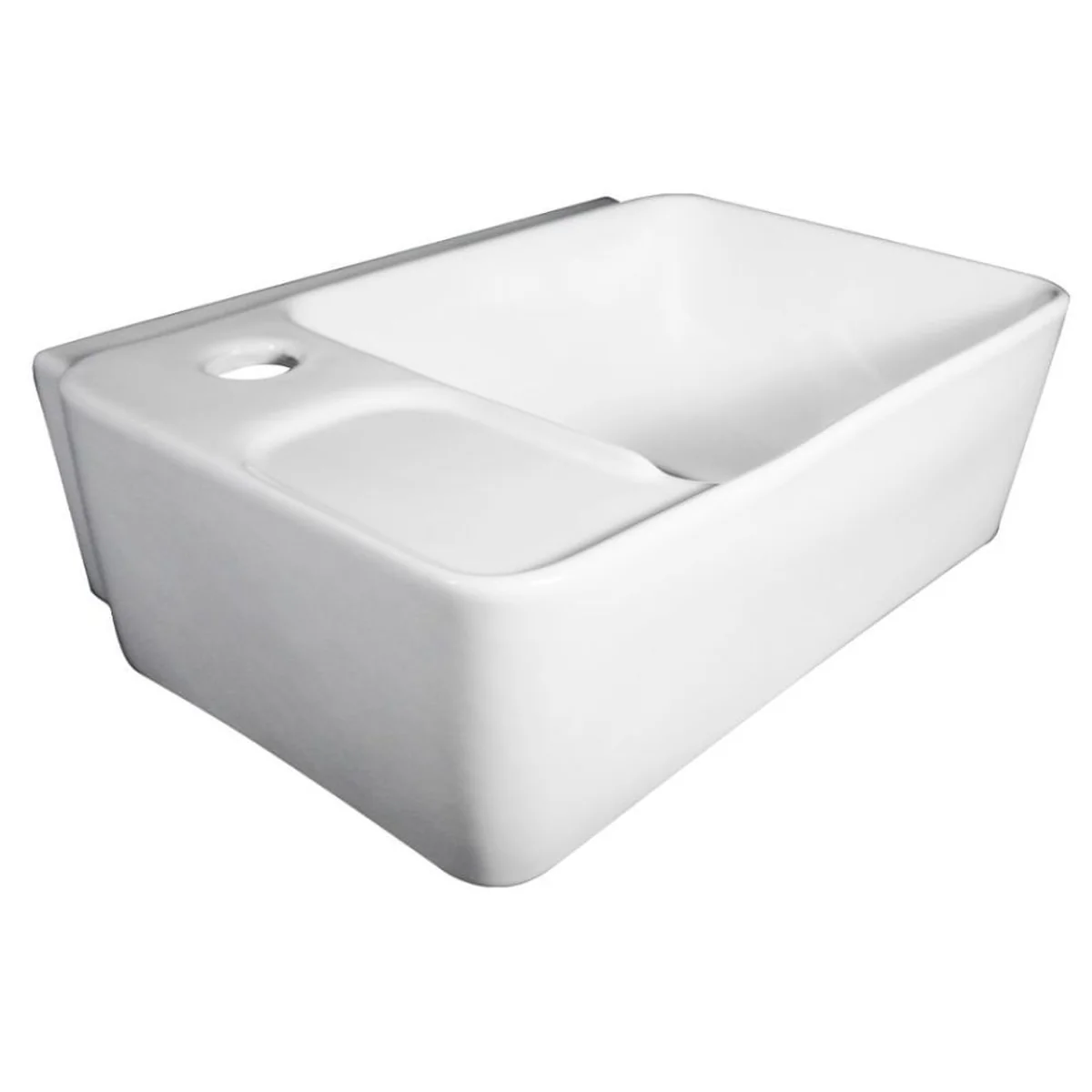 Lavatório Louça Suspenso Viseu 42x31cm Branco Kian - imagem 1