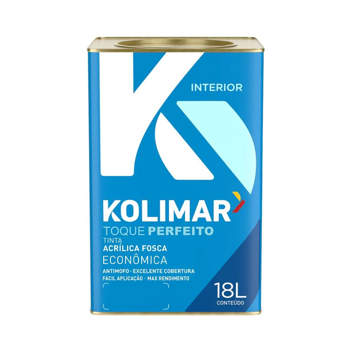 Tinta Econômica Acrílica Fosco 18L Kolimar - imagem 1