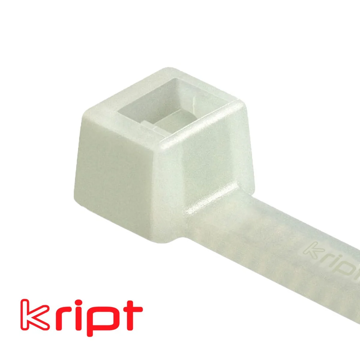 Abraçadeira 7,6x300mm Nylon Branco UV Com 100 Peças KR120IB Kript - imagem 1