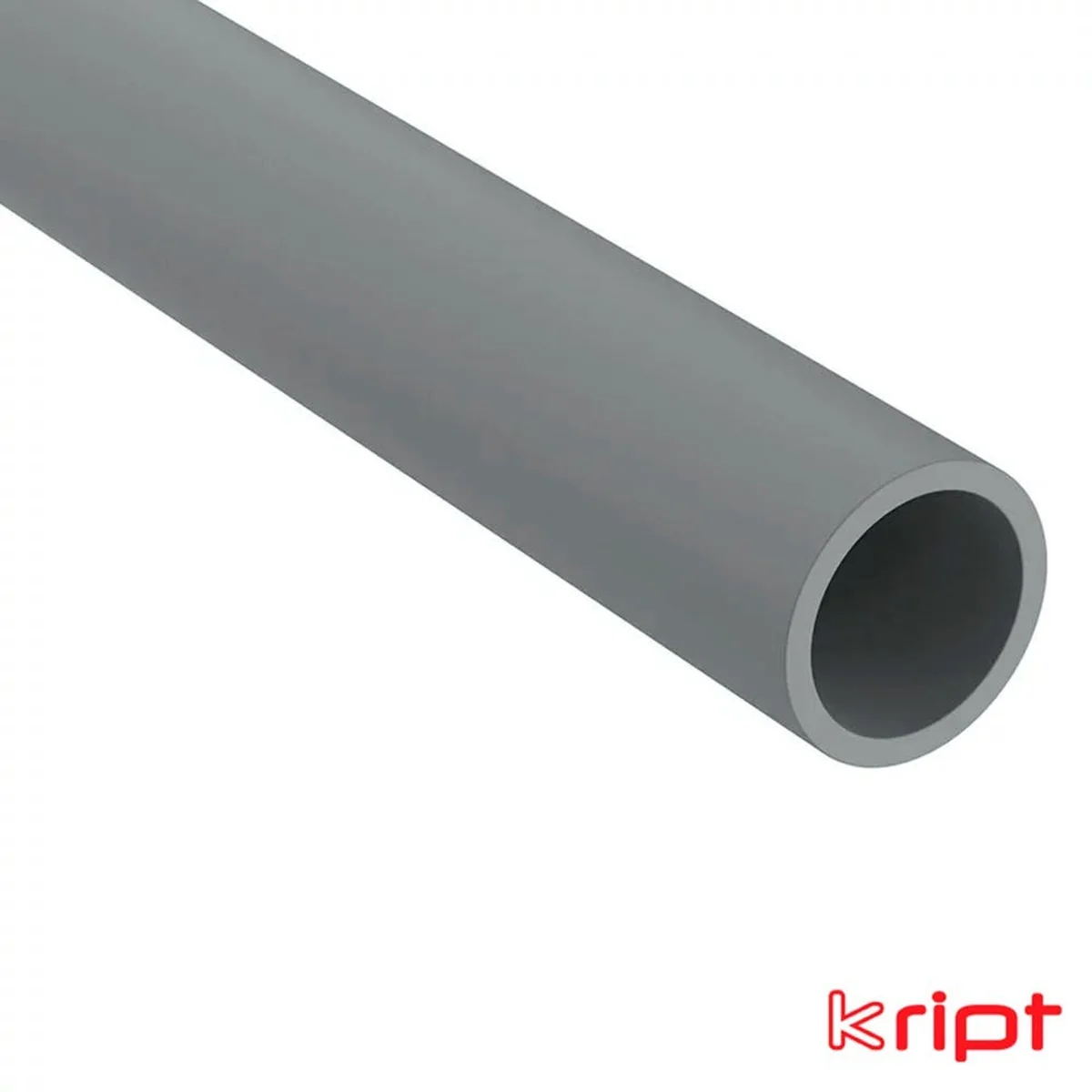 Eletroduto PVC Cinza 3/4" Soldável Sem Rosca 3 Metros Kript - imagem 1