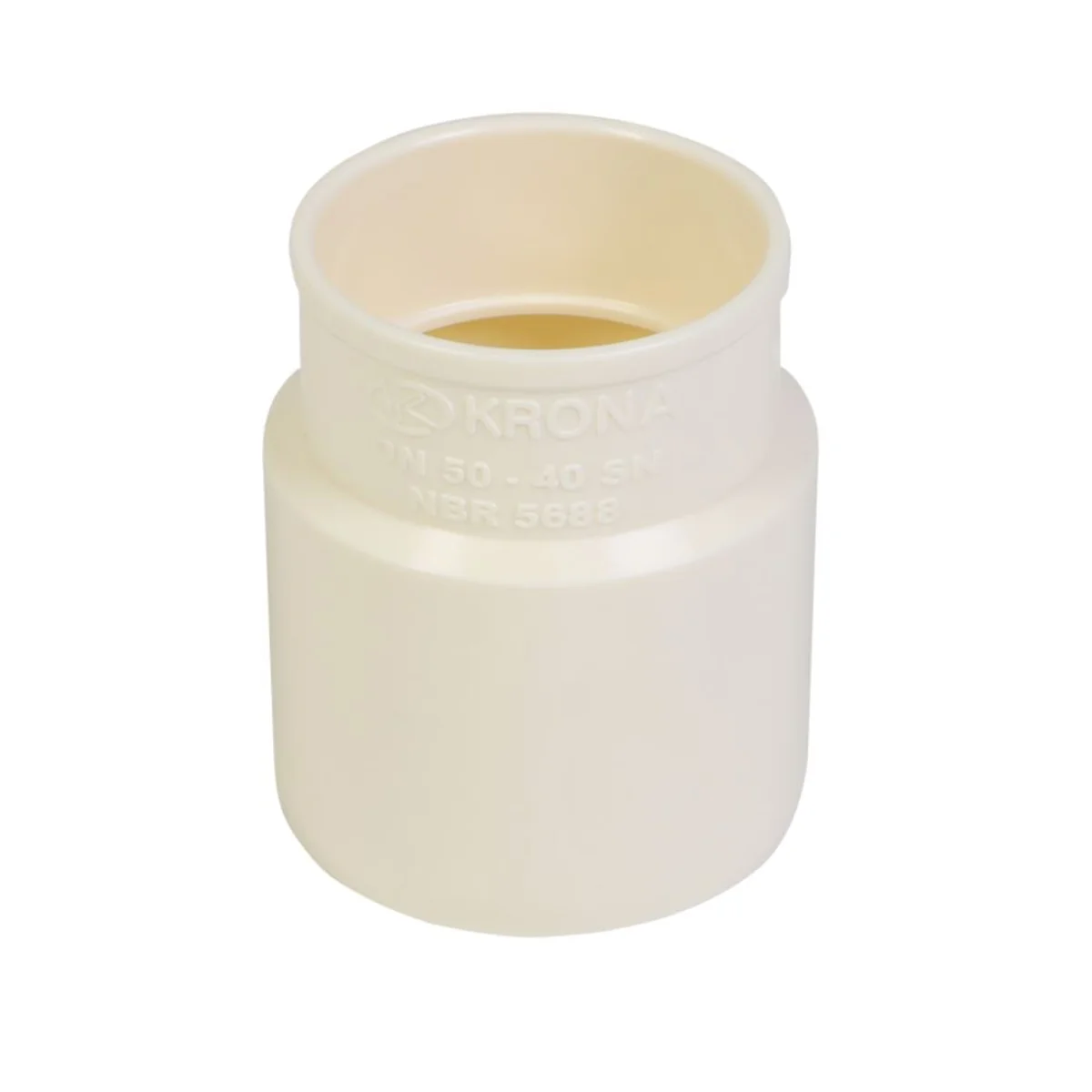 Bucha de Redução Longa Esgoto Série Normal PVC DN 50 x 40 Krona - imagem 1