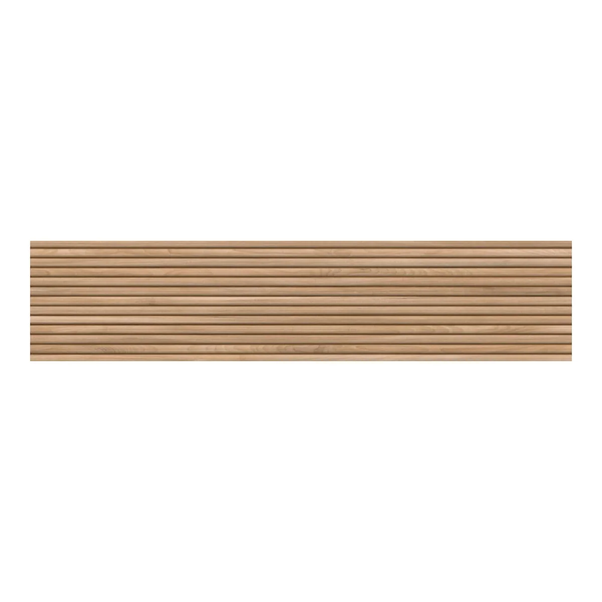 Revestimento Brise Ripado Retificado Acetinado Marrom 25x111cm 1,96m2 - imagem 1