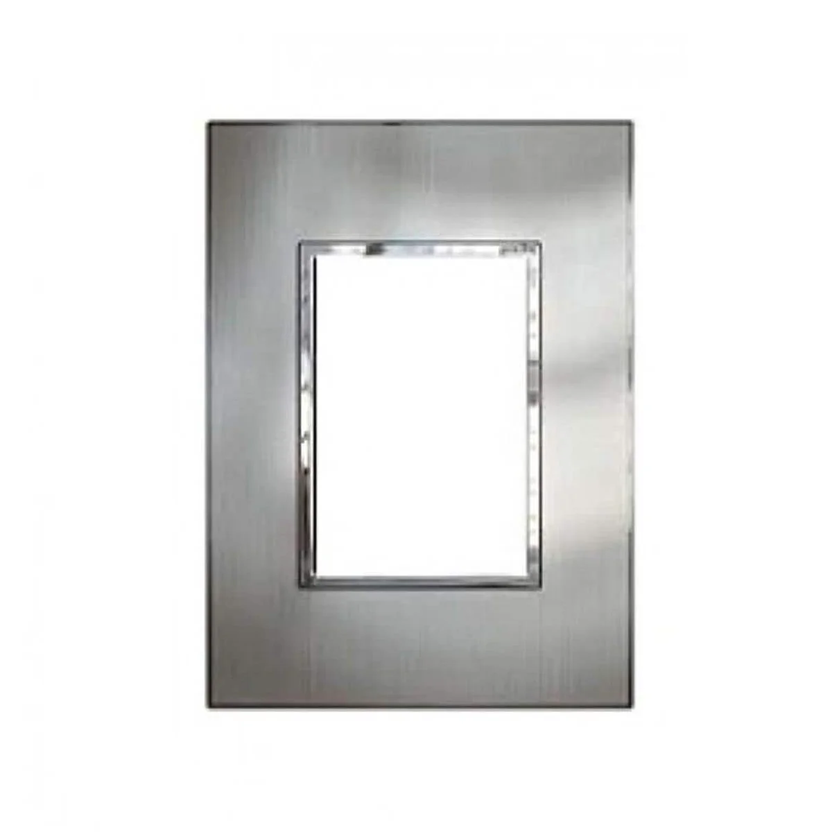 Placa Arteor Stainleess Steel 3Módulos 2x4" 583769 Legrand - imagem 1