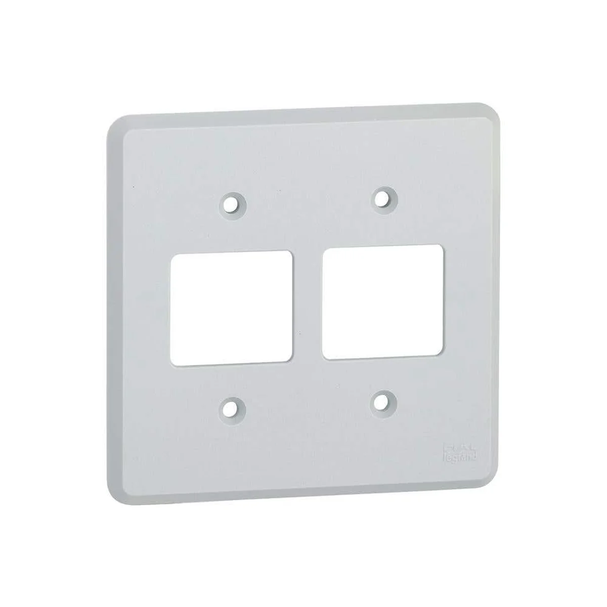 Placa 4x4" Cinza 2Seções+2Seções Silentoque 8522 Legrand - imagem 1