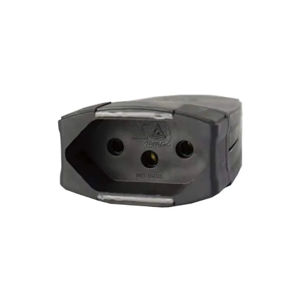 Plug Fêmea 2P+T 20A 250V Preto 615857 Legrand - imagem 1