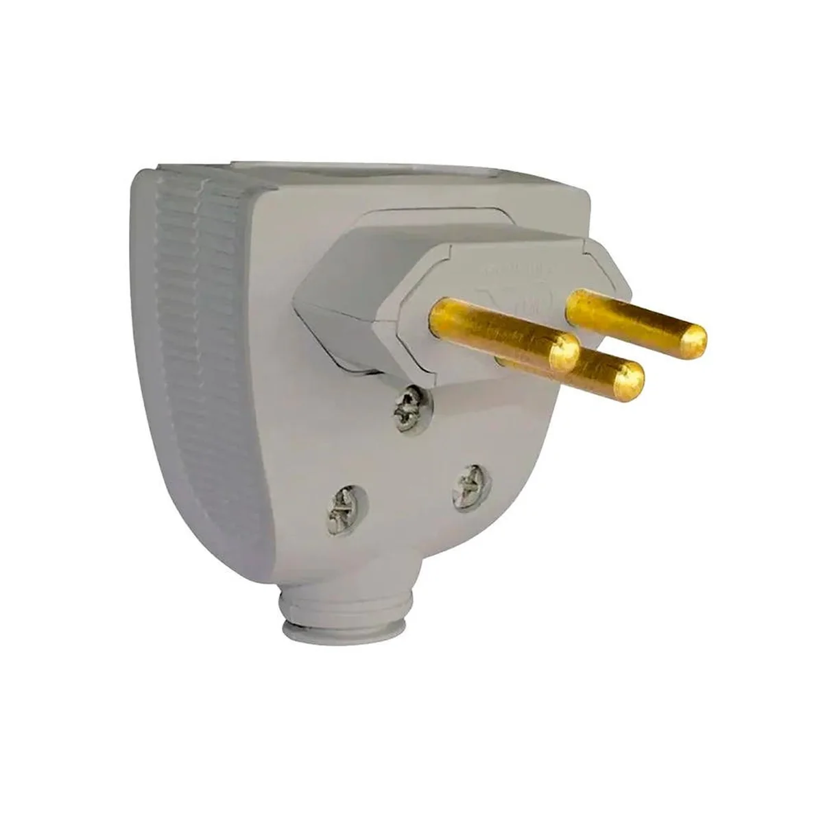 Plug Macho Branco 10A-250V 2P+T 615832 Pial Legrand - imagem 1