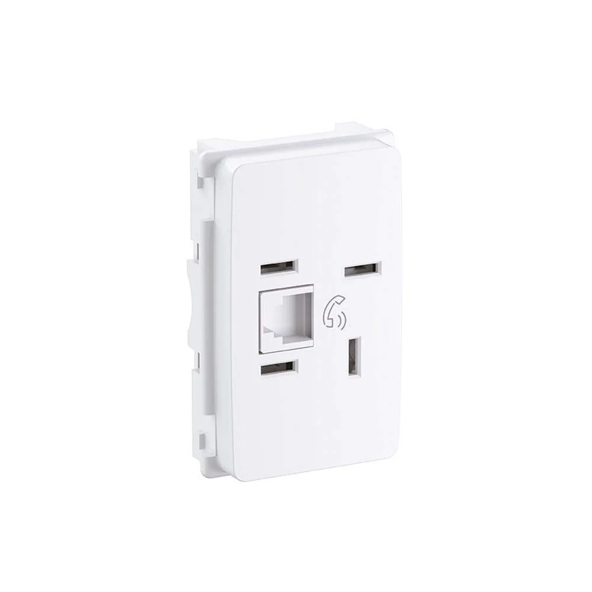 Tomada RJ11 Hibrida Padrão Telebrás Zeffia 680155 Legrand - imagem 1
