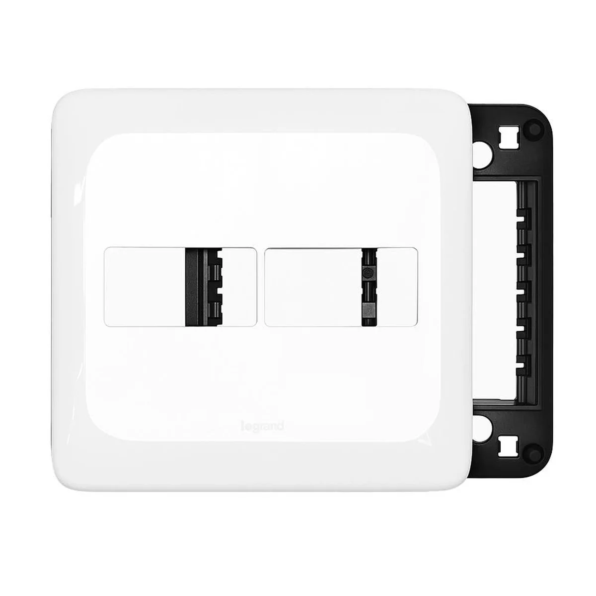 Placa Pial POP 4x4" Para 1+1 Módulos Com Suporte LGP42 Legrand - imagem 1