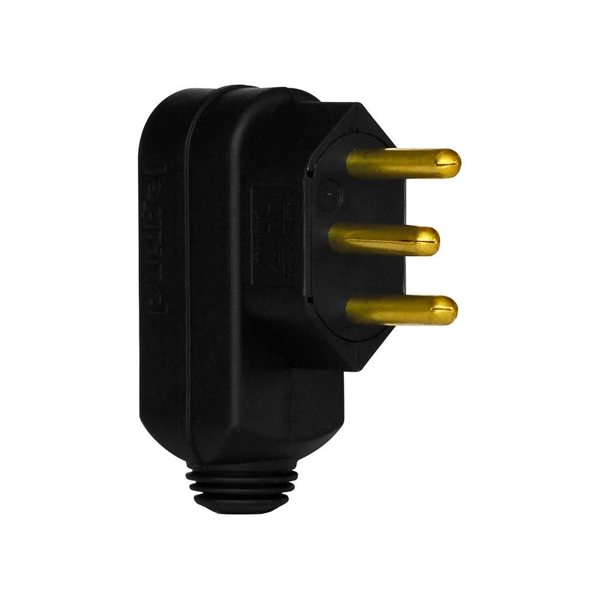 Plug Macho Preto 20A-250V 2P+T 615953 Pial Legrand - imagem 1