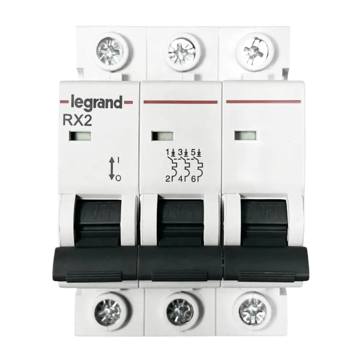 Mini Disjuntor Tripolar 20A Curva C 3KA RX2 Legrand - imagem 1