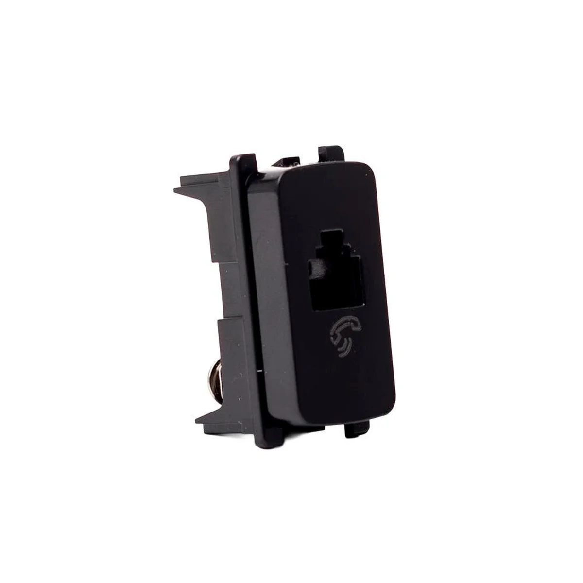 Módulo Tomada Zeffia RJ11 2 Vias Preto 680156PT Legrand - imagem 1