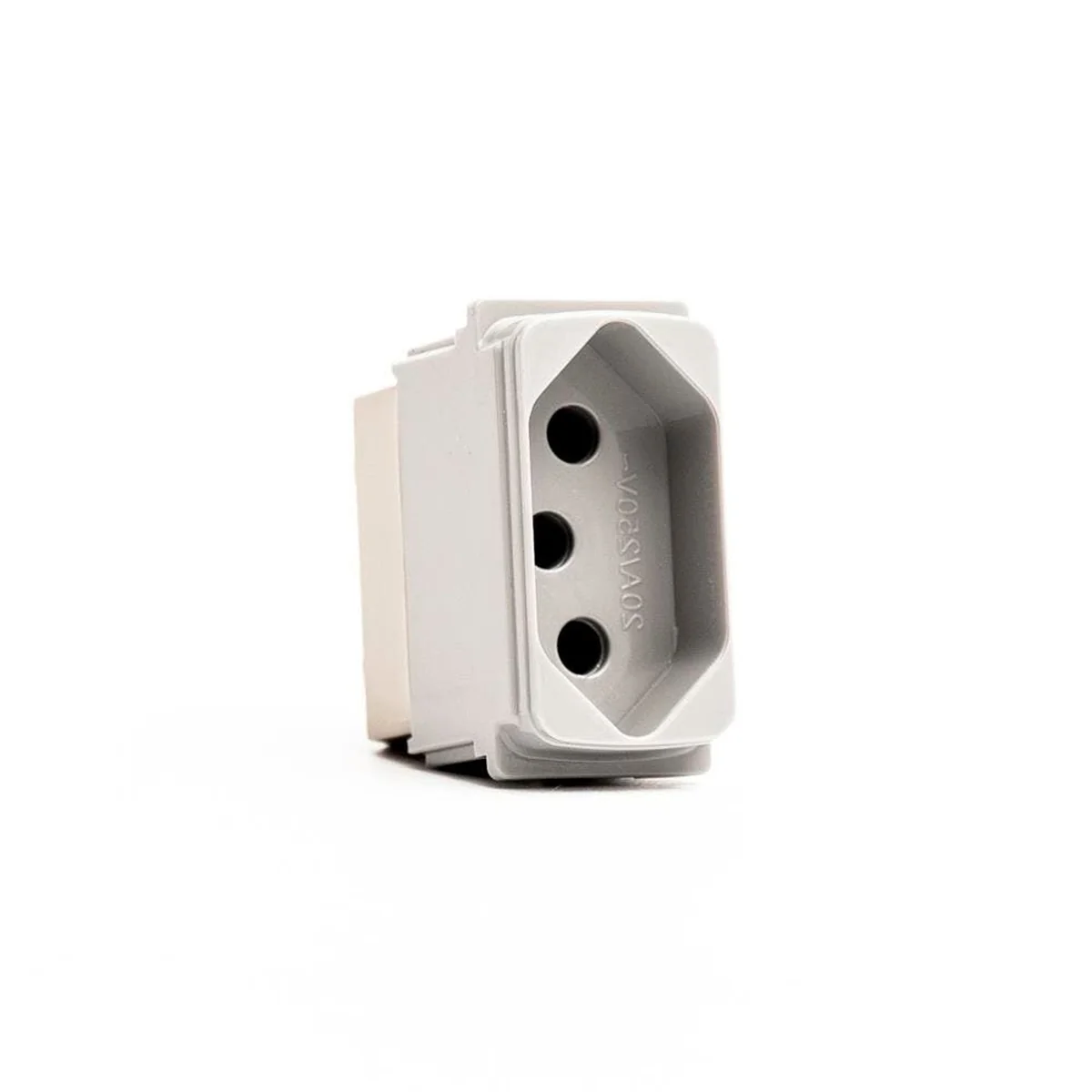 Módulo Tomada Zeffia 2P+T 20A Cinza 680161CZ Legrand - imagem 1