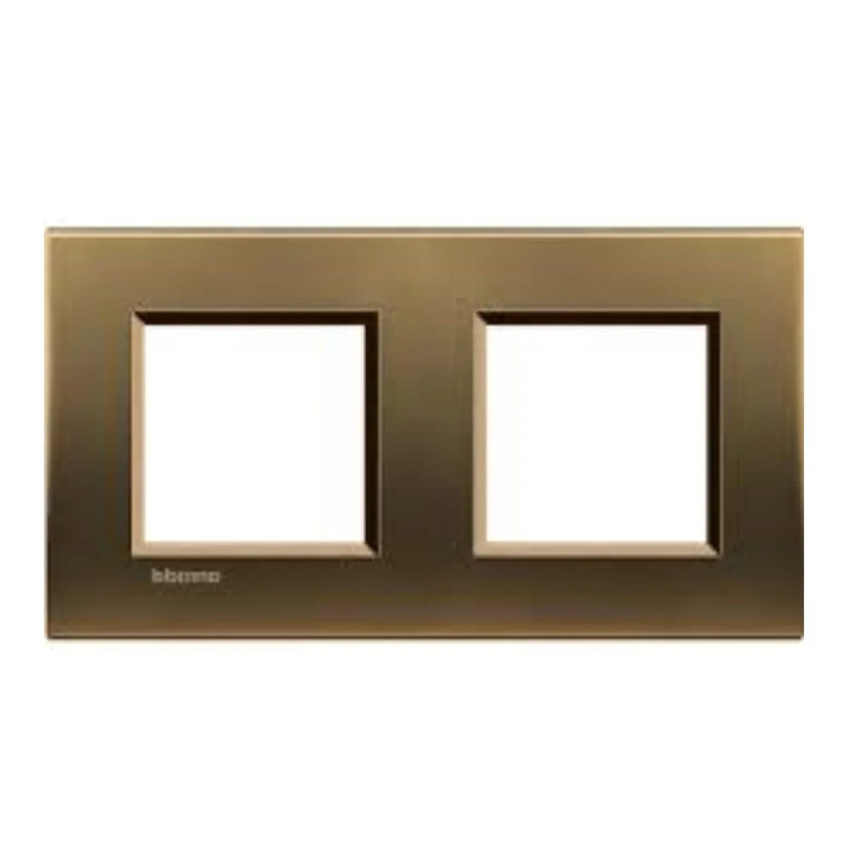 Placa Living Light 4x4" Para 3+3 Módulos Bronze LNA4826BZ Bticino - imagem 1