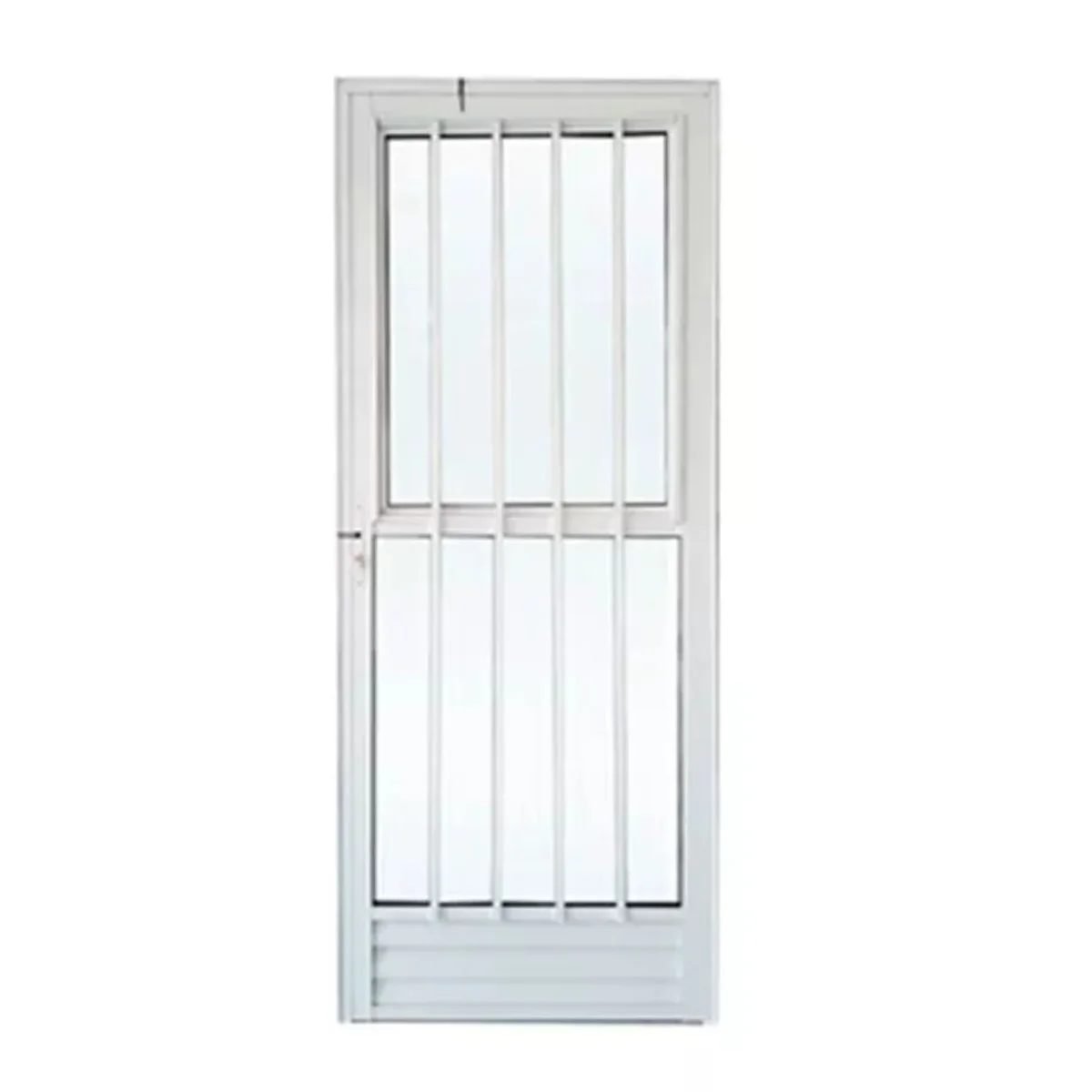 Porta Palito Alumínio Branco Vidro Liso 210x80cm Lider - imagem 1
