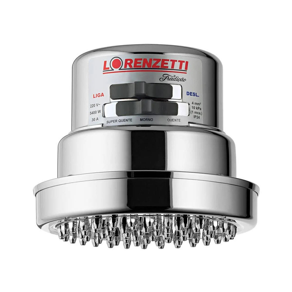 Chuveiro Tradição Cromado 4 Temperaturas 220V 6800W Lorenzetti - imagem 1