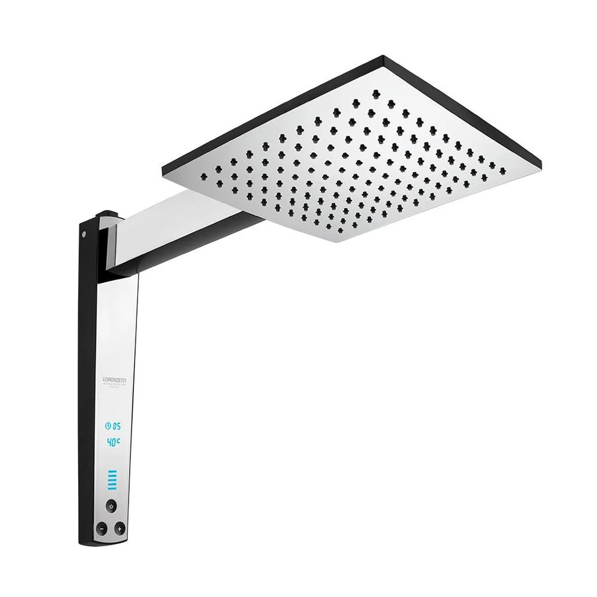 Ducha Digital Acqua Century Preta/Cromada 220V 7500W Lorenzetti - imagem 1