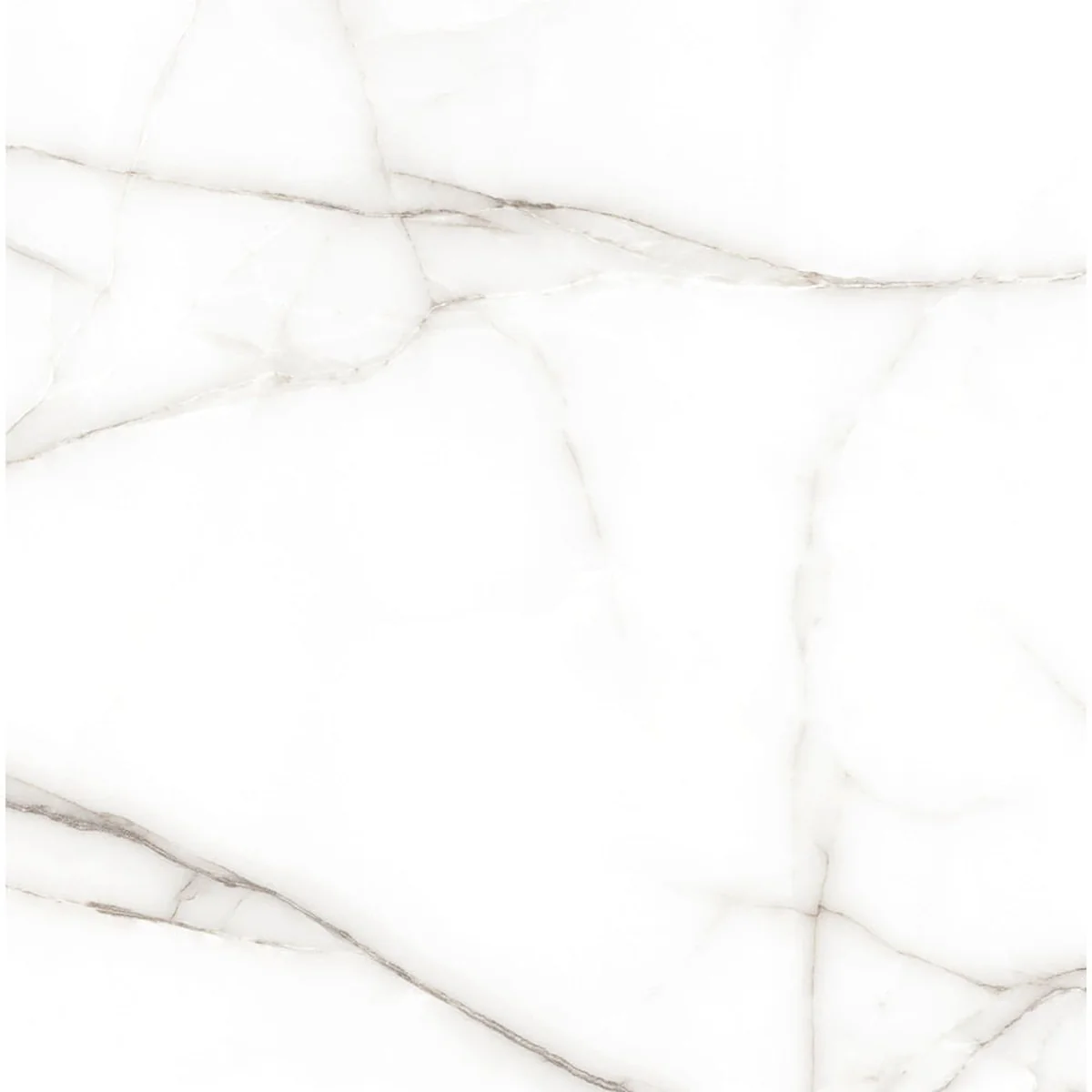 Piso Thassos Gris Retificado Polido Branco 76x76cm 2,88m2 - imagem 1