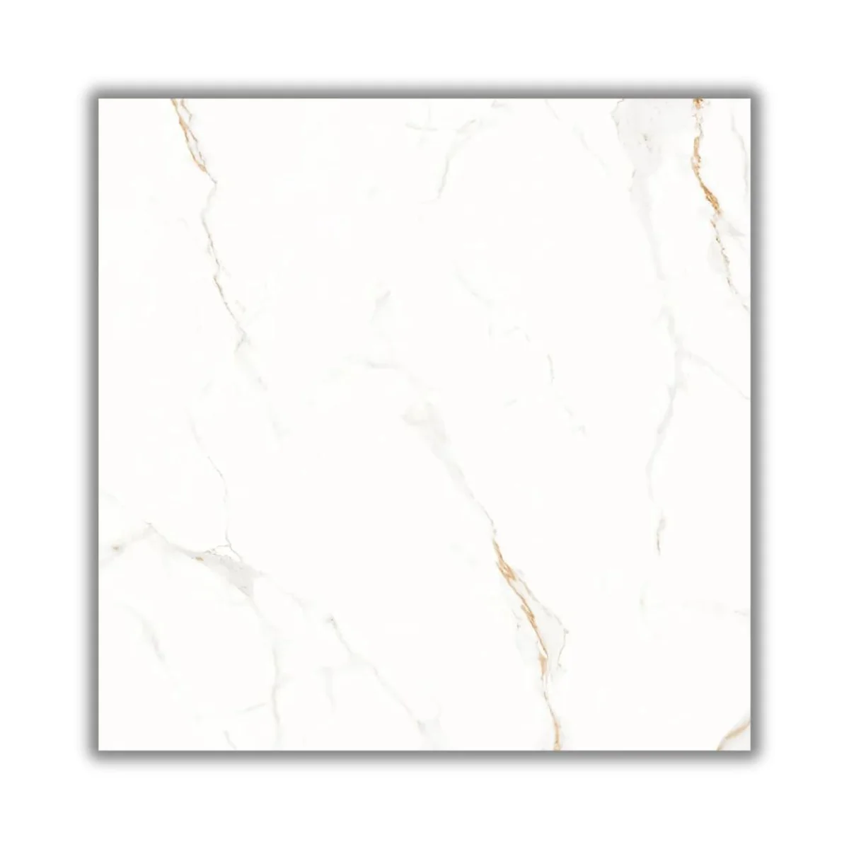 Piso Marmo Bianco Retificado Brilhante Extra Branco 60x60 2,50m2 - imagem 1