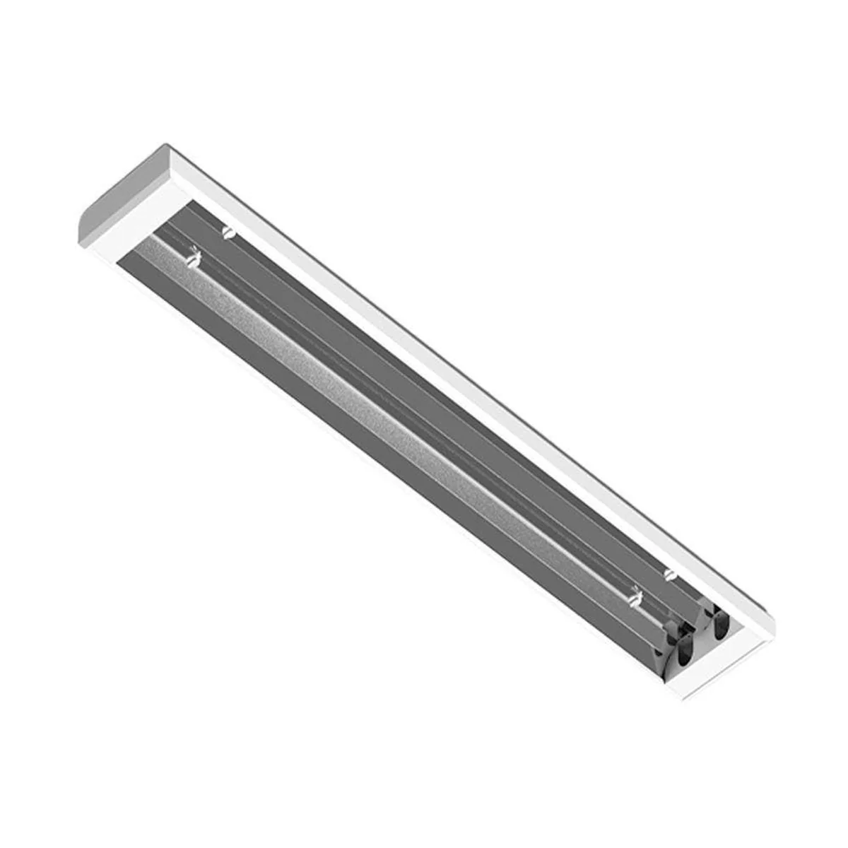 Luminária Sobrepor 2 Lâmpadas Tubular 120cm Branca 210105 Lumepetro - imagem 1