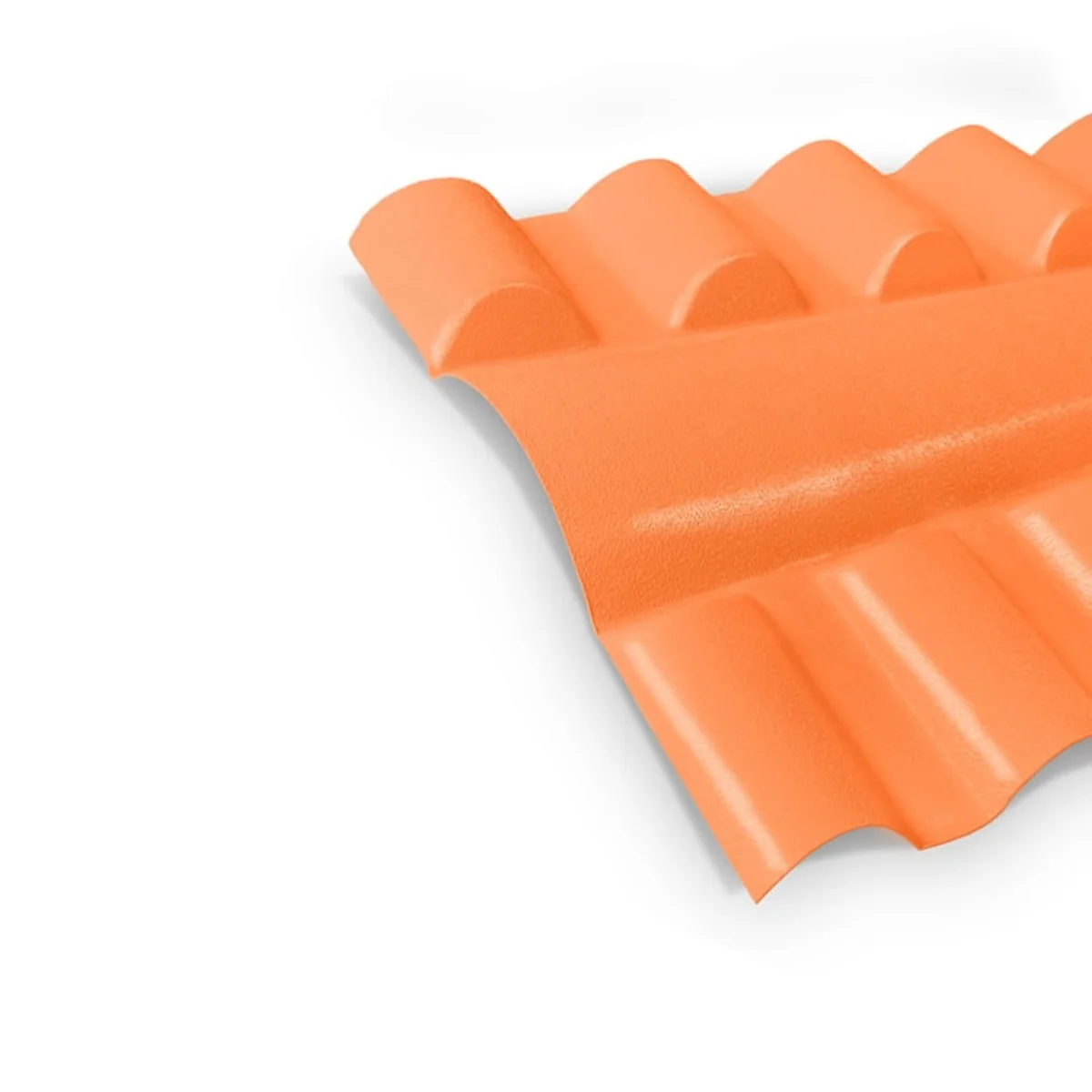 Cummeira Central Colonial em Pvc Terracota 86cm Lux Telhas - imagem 1