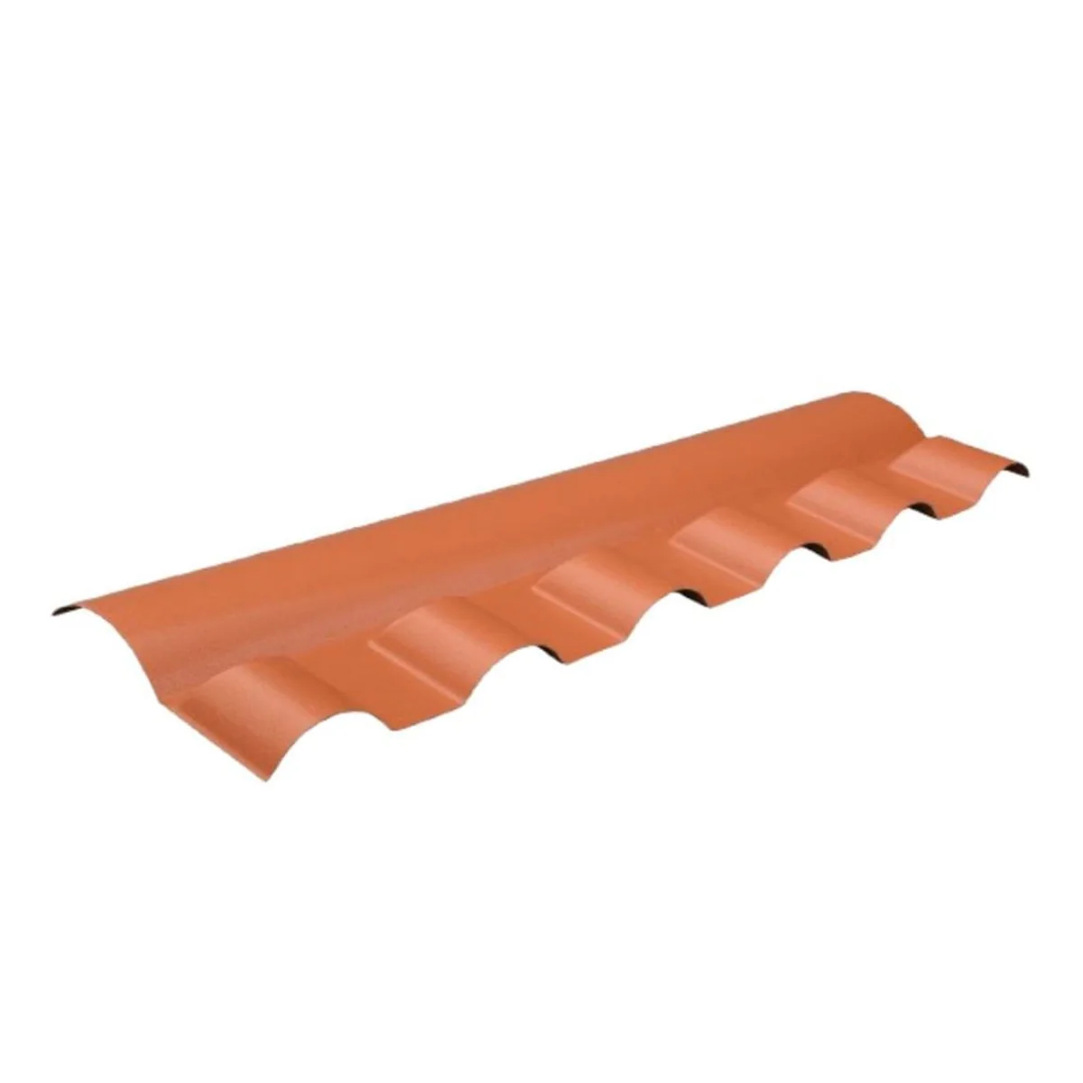 Cumeeira Plan PVC Articulada Terracota 86x26cm Lux Telhas - imagem 1