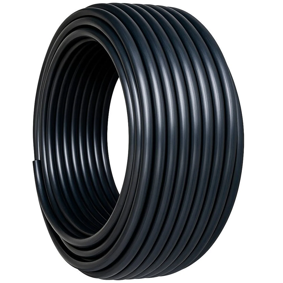 Mangueira Reforçada Rolo 100 Metros 1" Polegada Parede 3mm Preta - imagem 1