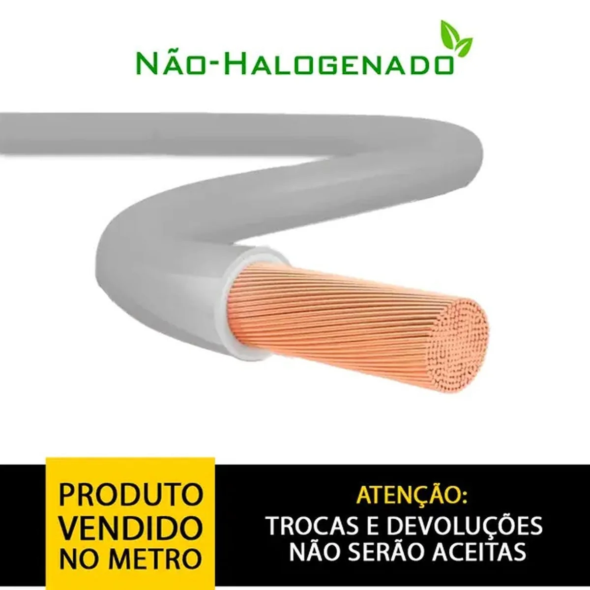 Cabo Flexível 750V 2,5mm² Cinza Cl4 Não-halogenado (Vendido no metro) - imagem 1